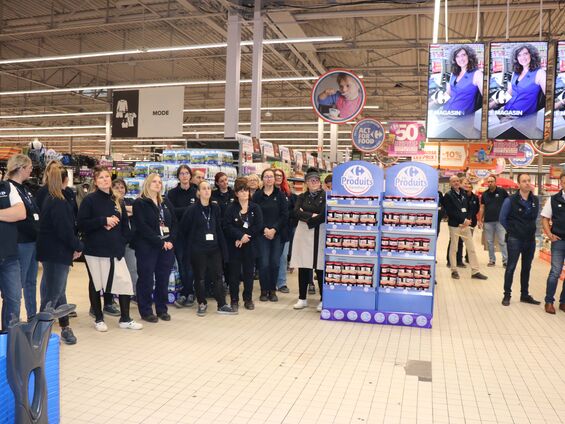 Inauguration en présence des salariés.